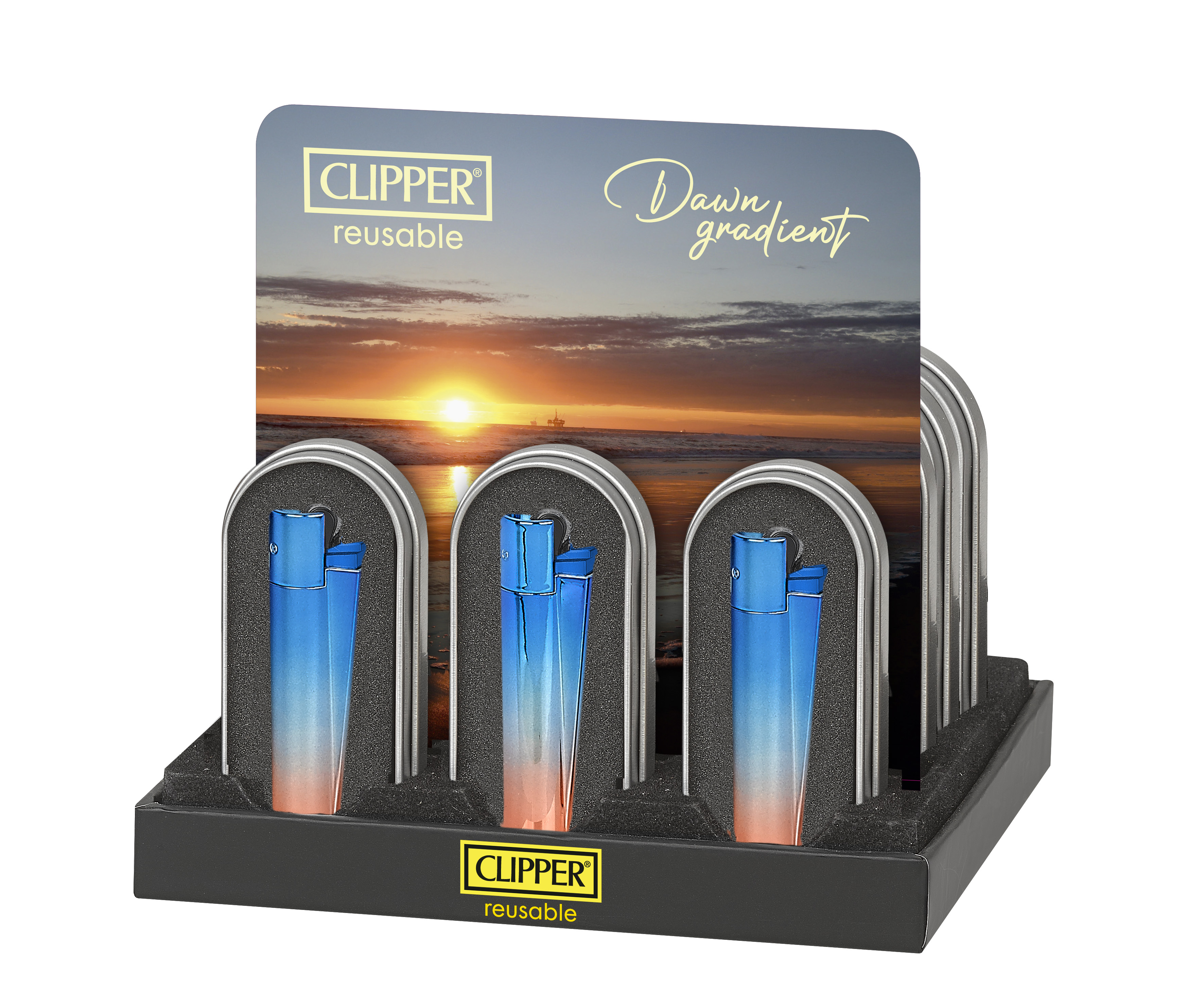 B12 CLIPPER CLASSIC Metal Large Dawn Gradient