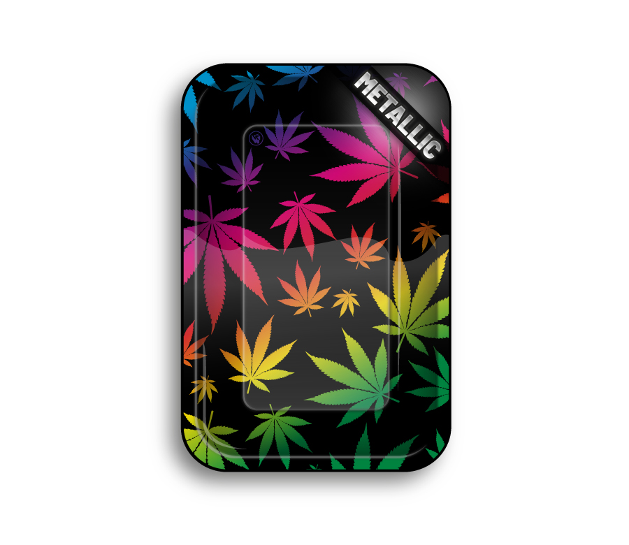 B4 FIRE-FLOW™ Metal Rolling Tray Leaves Gradient (275 mm x 175 mm)