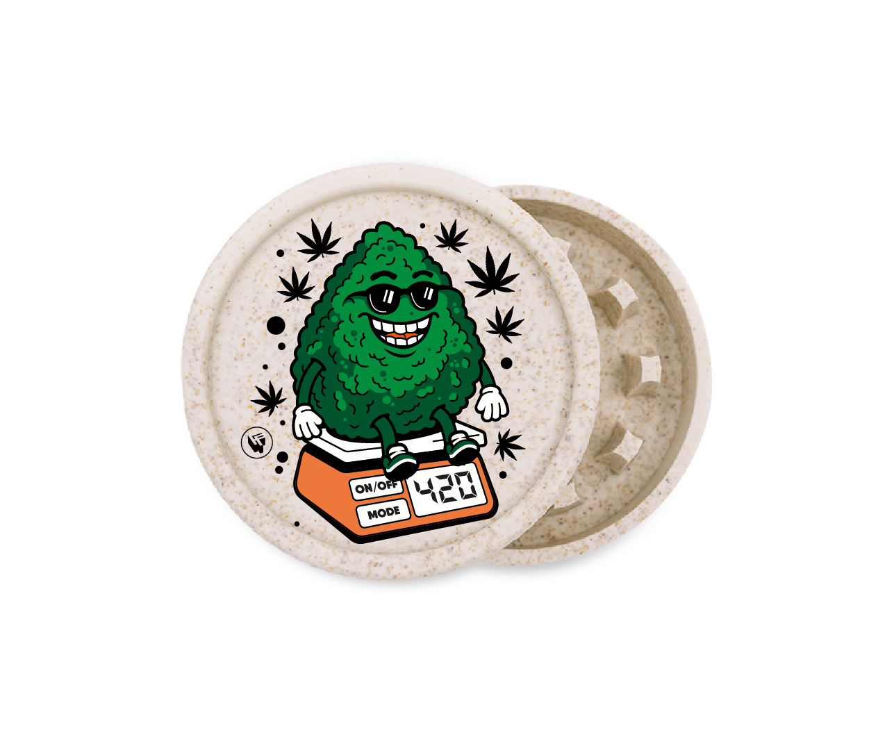 B8 FIRE-FLOW™ FFX Hemp Grinder Bud Buddies (⌀55 mm / 2-parts)