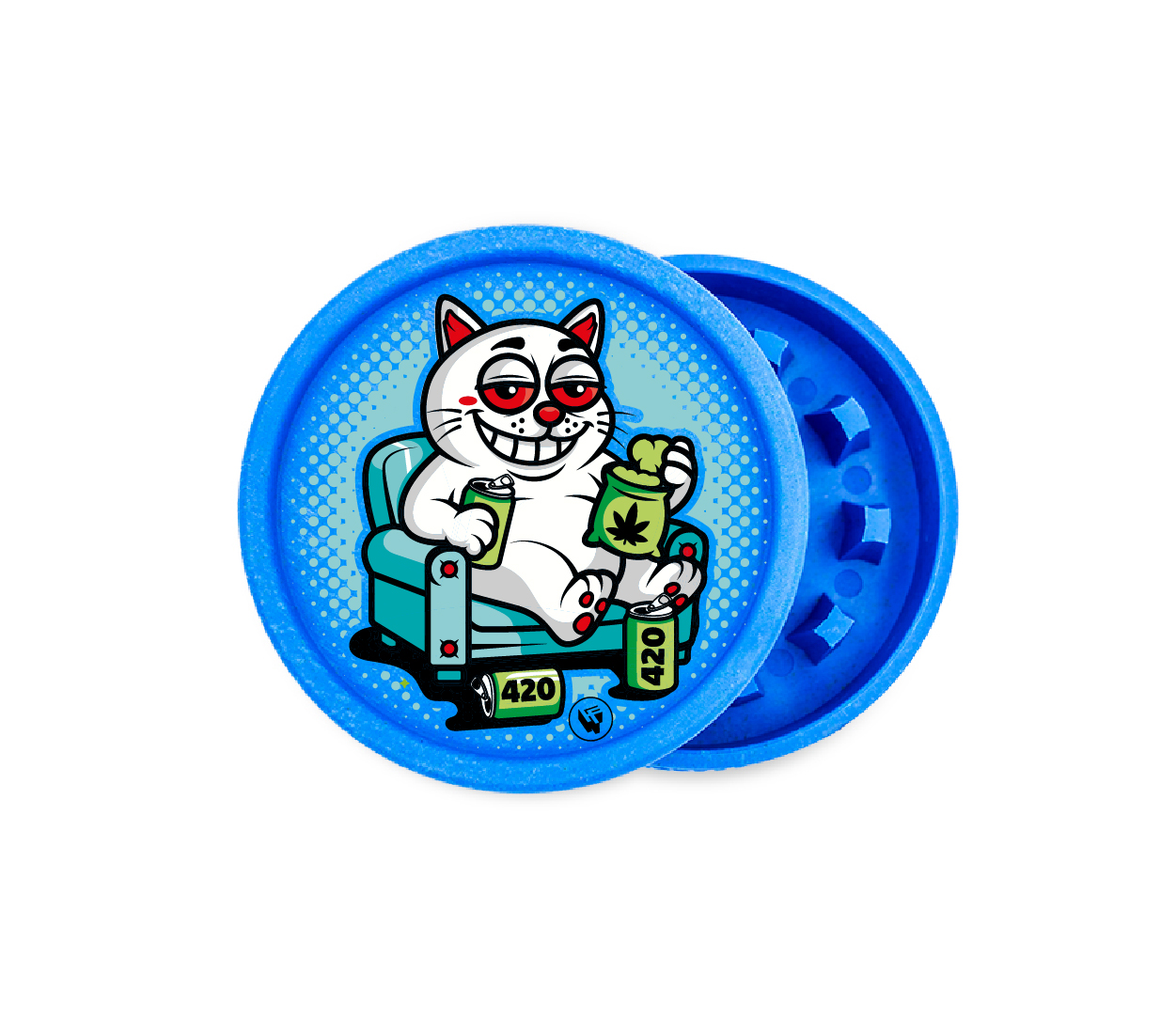 B8 FIRE-FLOW™ FFX Hemp Grinder 420 Catz #2 (⌀55 mm / 2-parts)