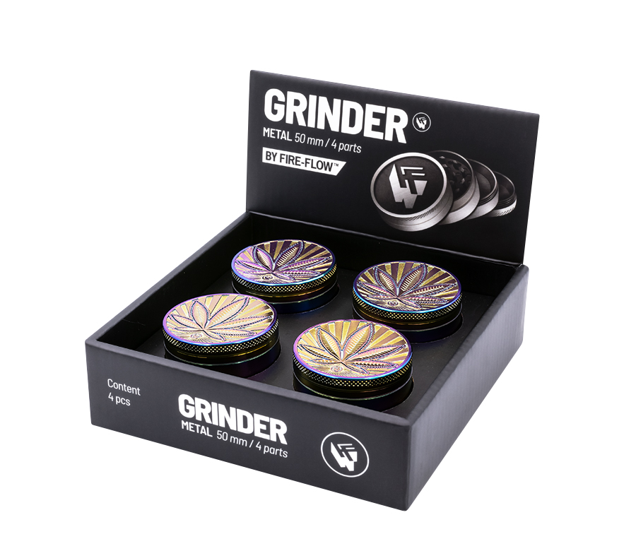 B4 FIRE-FLOW™ Metal Grinder Icy HIGHLIFE (⌀50 mm / 4-parts)