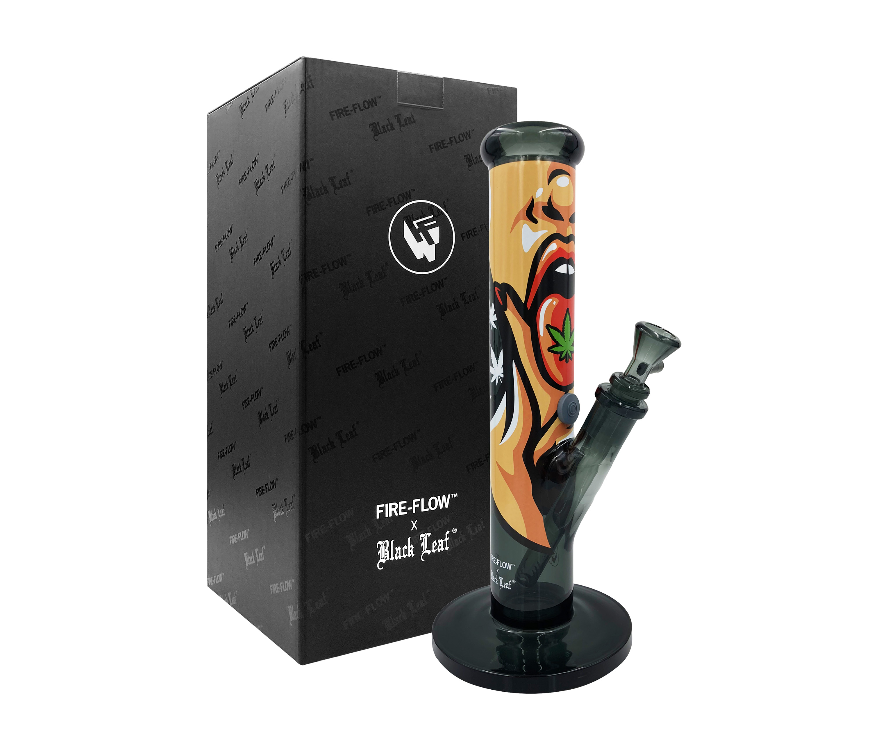 B1 FIRE-FLOW™ x BLACK LEAF® Cylinder Bong 420 GIRL (300 mm x 50 mm)