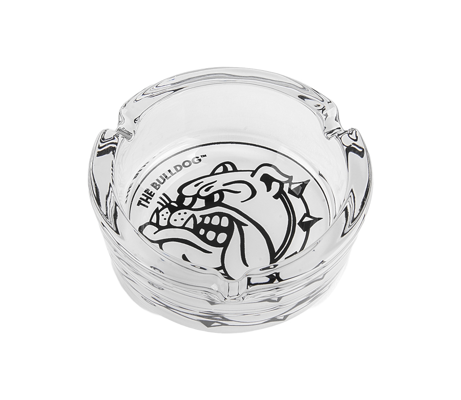 B1 BULLDOG Glass Ashtray BW (⌀110 mm)