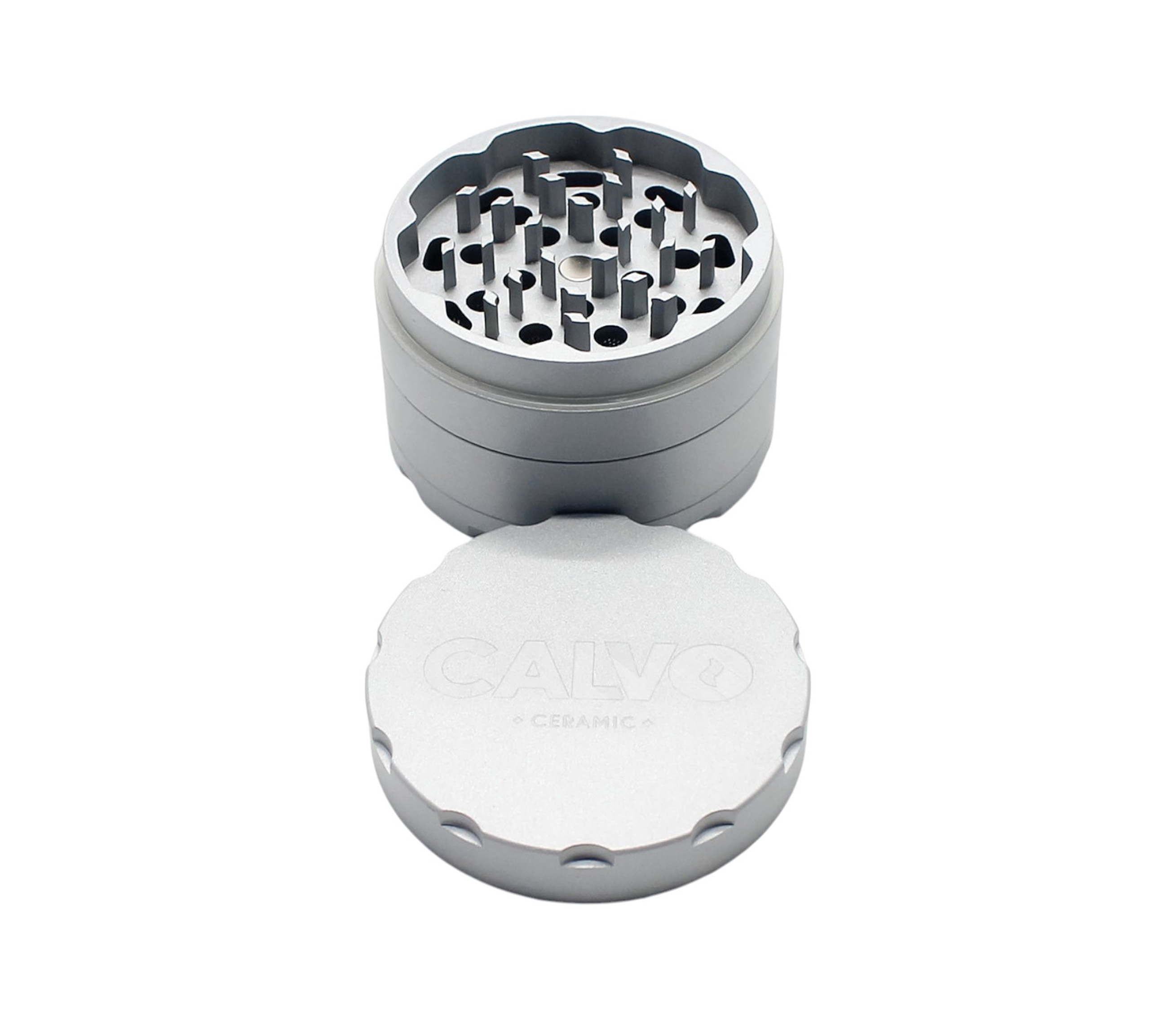 B1 CALVO® Ceramic Grinder Silver (Ø 63 mm / 4-parts)