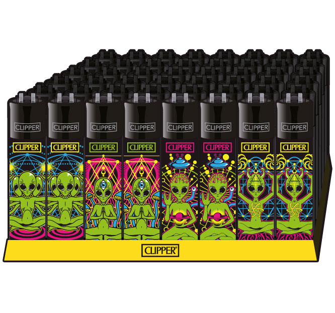 B48 CLIPPER CLASSIC Large Trippy Aliens +BC