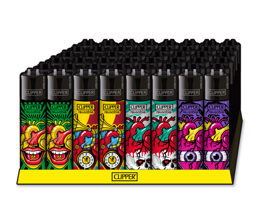 B48 CLIPPER CLASSIC Large Trippy Hearts #2