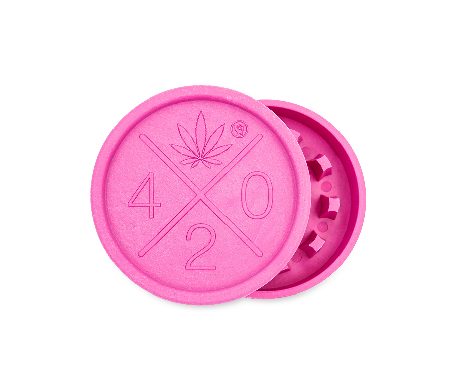 B8 FIRE-FLOW™ Hemp Grinder 420 Logo (⌀55 mm / 2-parts)