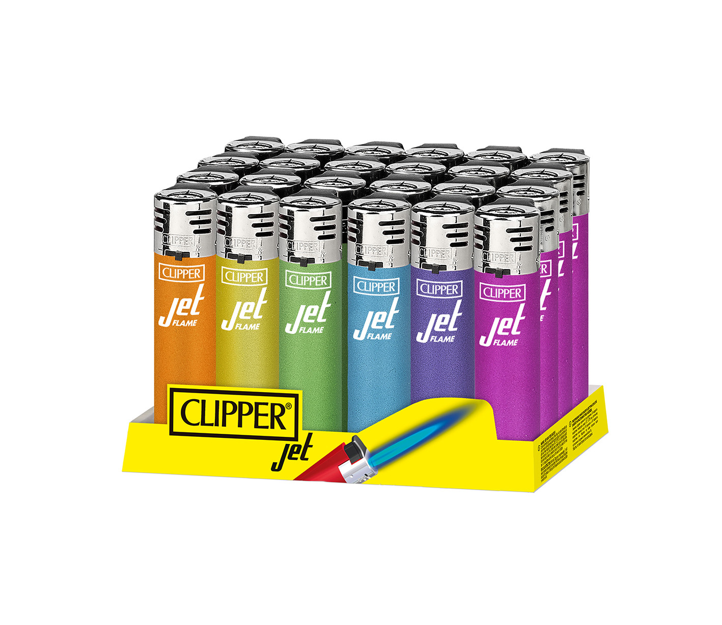 Lighter, Jet flame, Butane lighter, Multicolor, Display stand