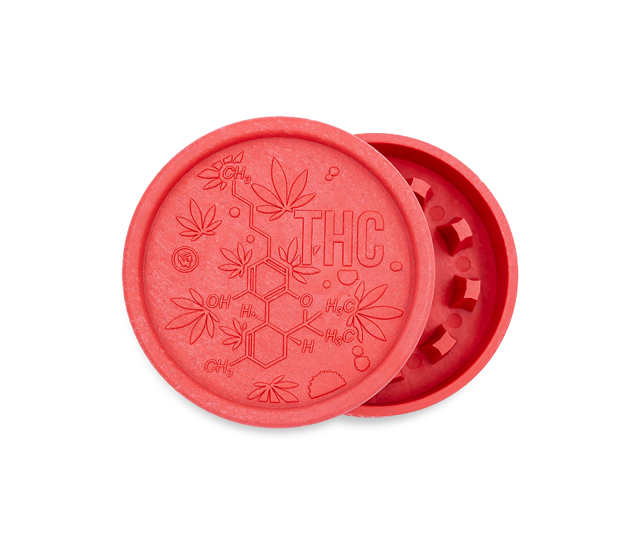 B8 FIRE-FLOW™ Hemp Grinder THC Molecule (⌀55 mm / 2-parts)