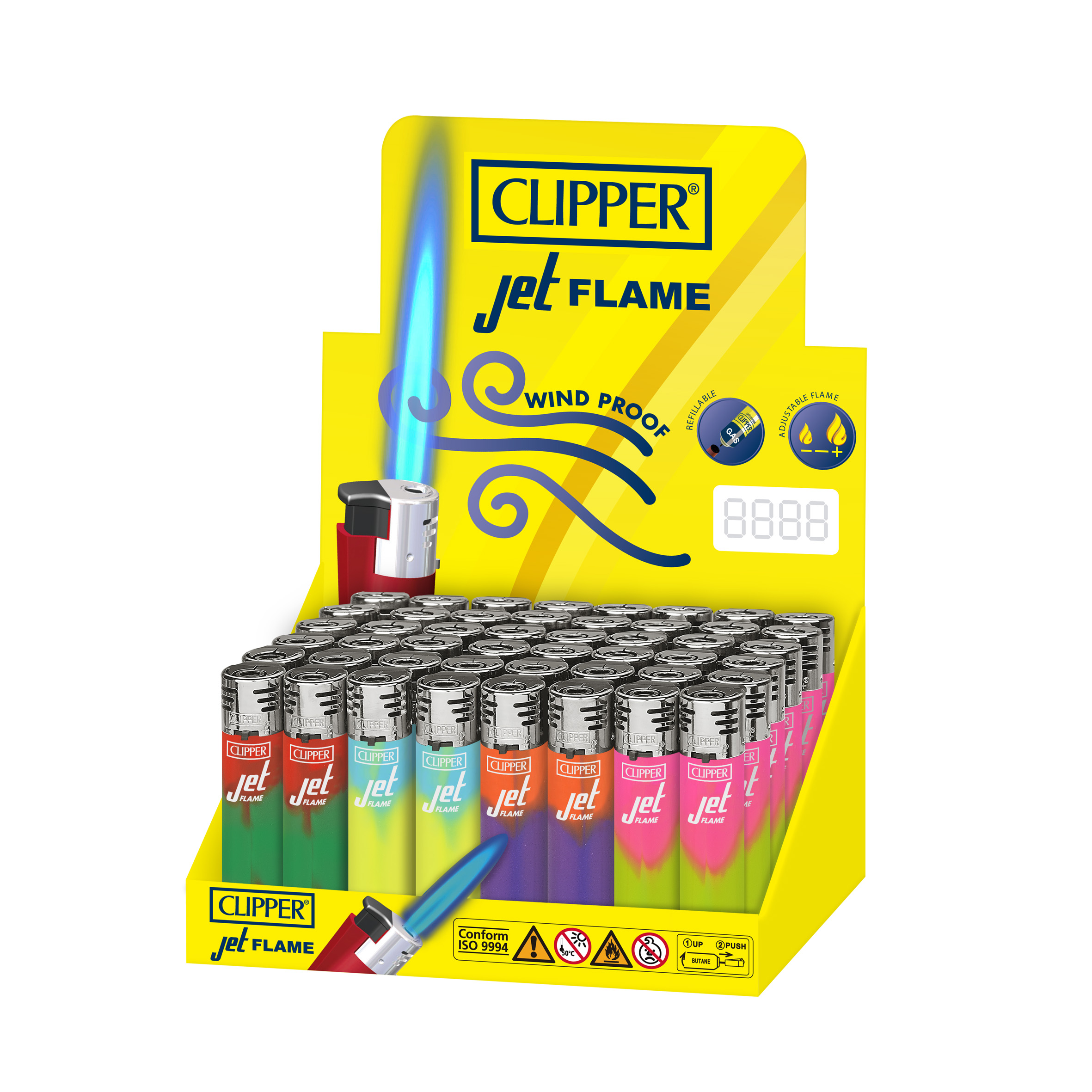 B48 CLIPPER CLASSIC Large Jet Flame Nebula Mix #3