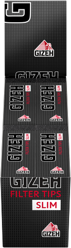 B24 GIZEH BLACK Filter Tips Slim