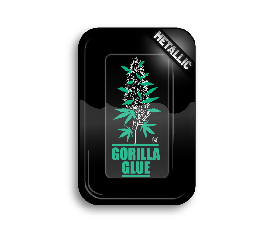 B4 FIRE-FLOW™ Metal Rolling Tray Gorilla Glue (275 mm x 175 mm)