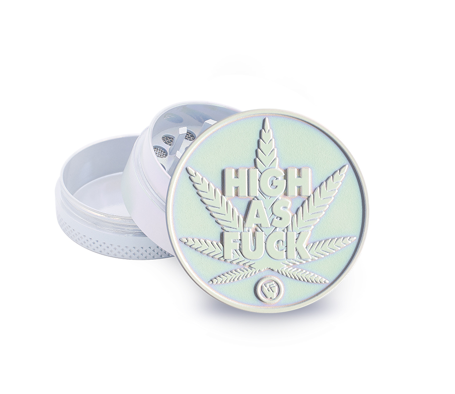 B6 FIRE-FLOW™ Metal Grinder Icy Pearl High as fuck (⌀40 mm / 3-parts)