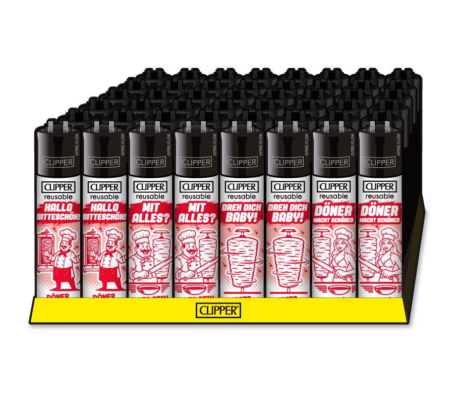 Schraubkappe, Feuerzeug, Clipper, Nachfüllbar, Einweg-Feuerzeug