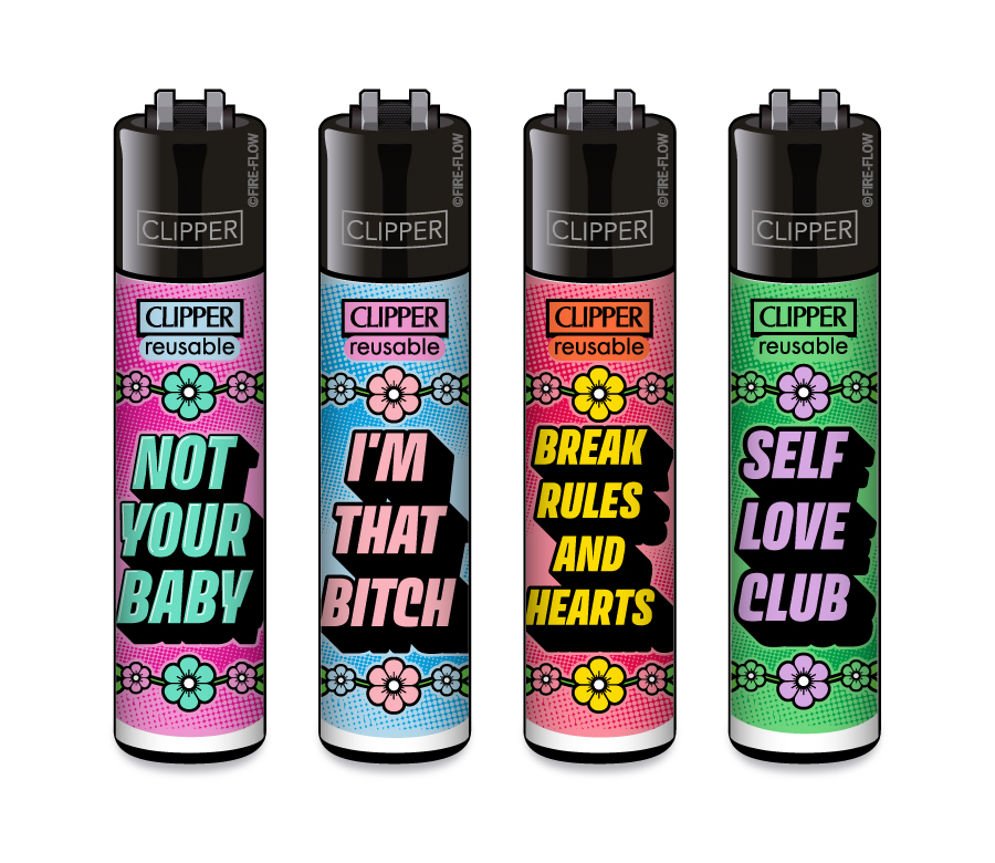 B48 CLIPPER CLASSIC Large Girly Slogan #3