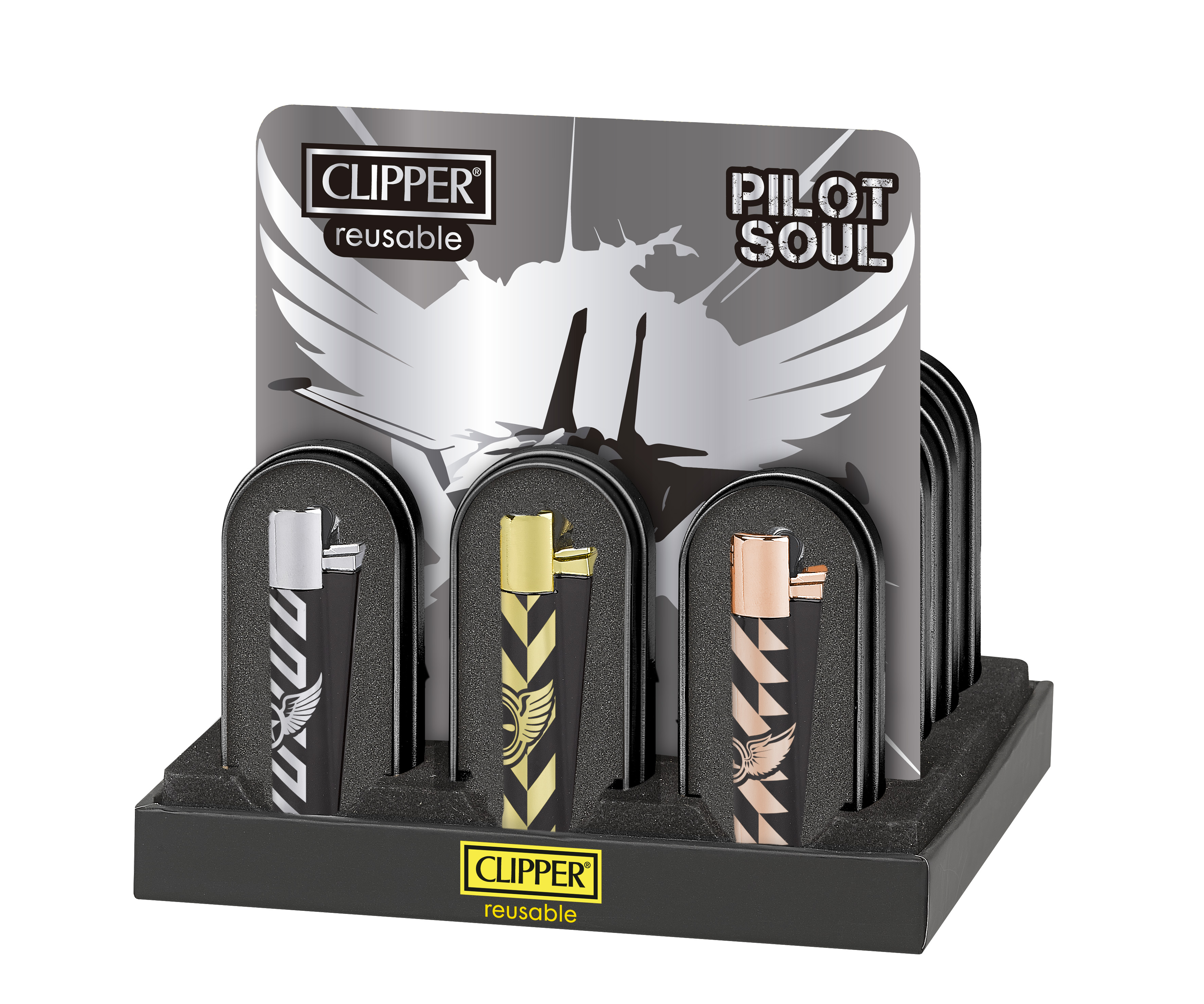 B12 CLIPPER CLASSIC Metal Large Pilot Soul