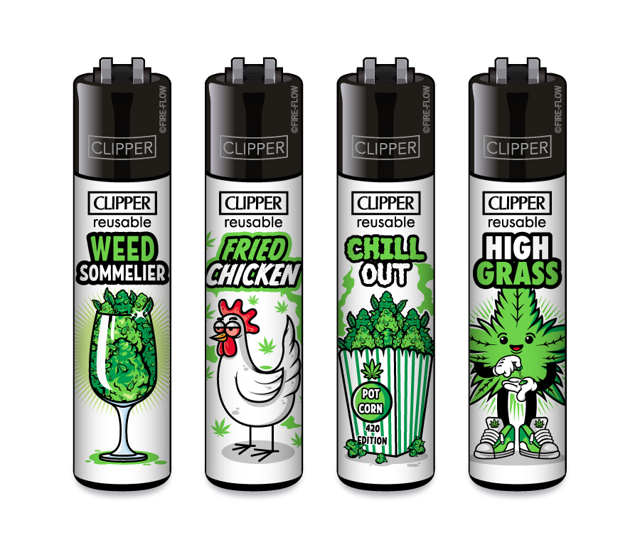 B48 CLIPPER CLASSIC Large Weed Slogan #10