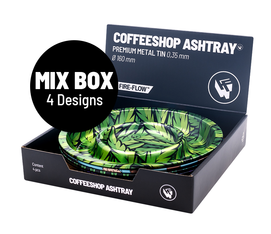 B4 FIRE-FLOW™ Metal Coffeeshop Ashtray Mix Box (⌀160 mm)