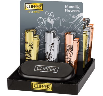 B12 CLIPPER CLASSIC Metal Large Metallic Flowers