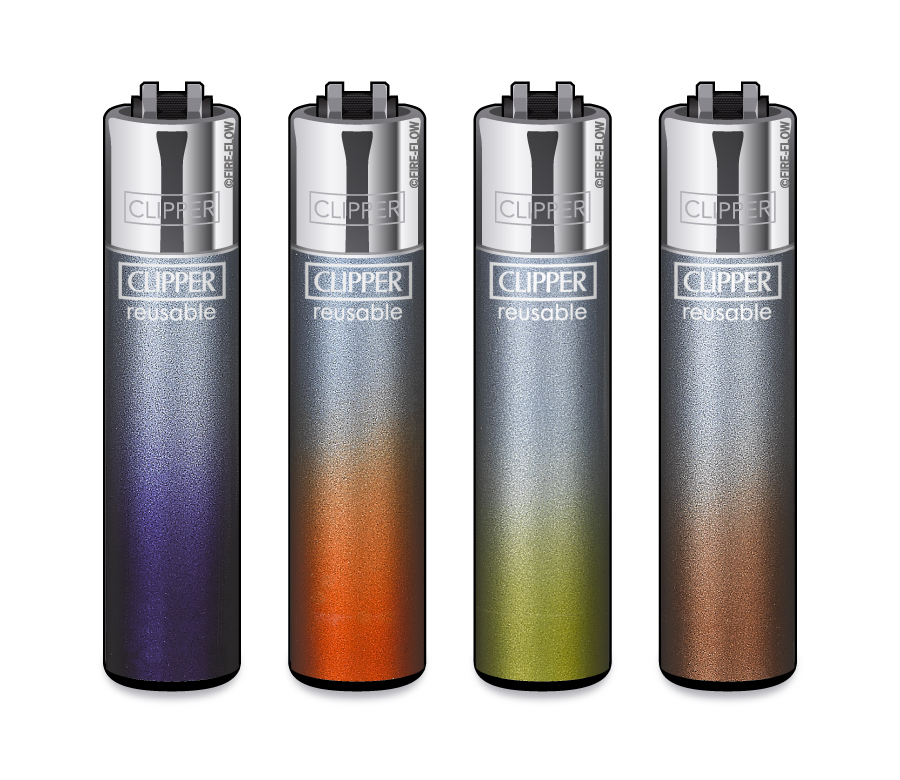 B48 CLIPPER CLASSIC Large Blue Crystal Gradient
