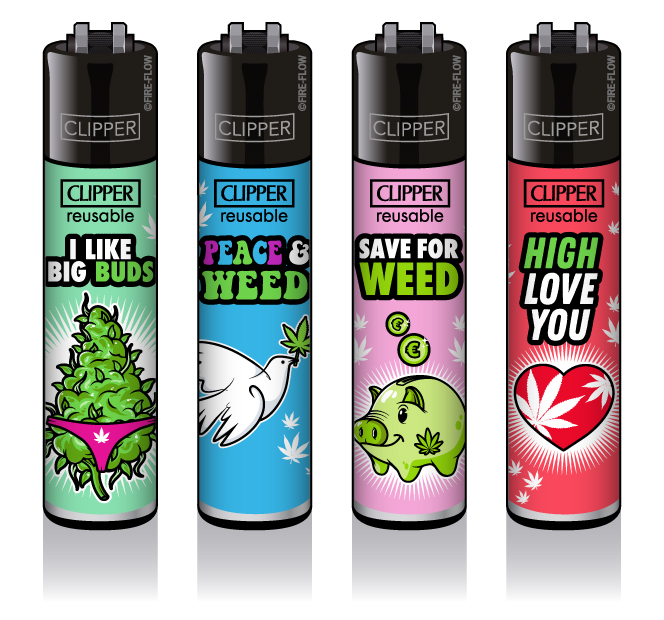 B48 CLIPPER CLASSIC Large Weed Slogan #11