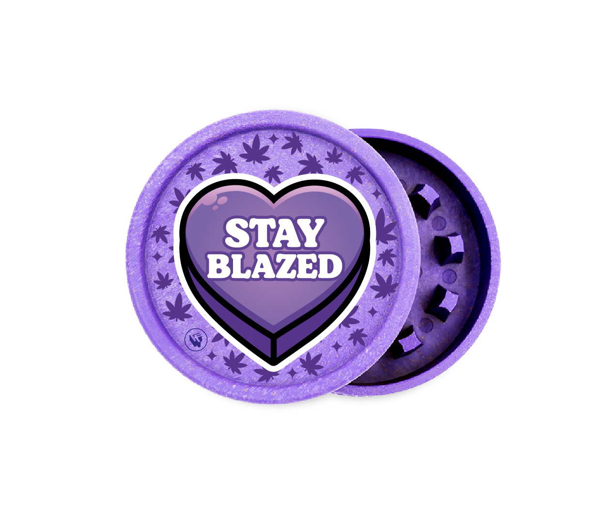 B8 FIRE-FLOW™ FFX Hemp Grinder 420 Hearts (⌀55 mm / 2-parts)