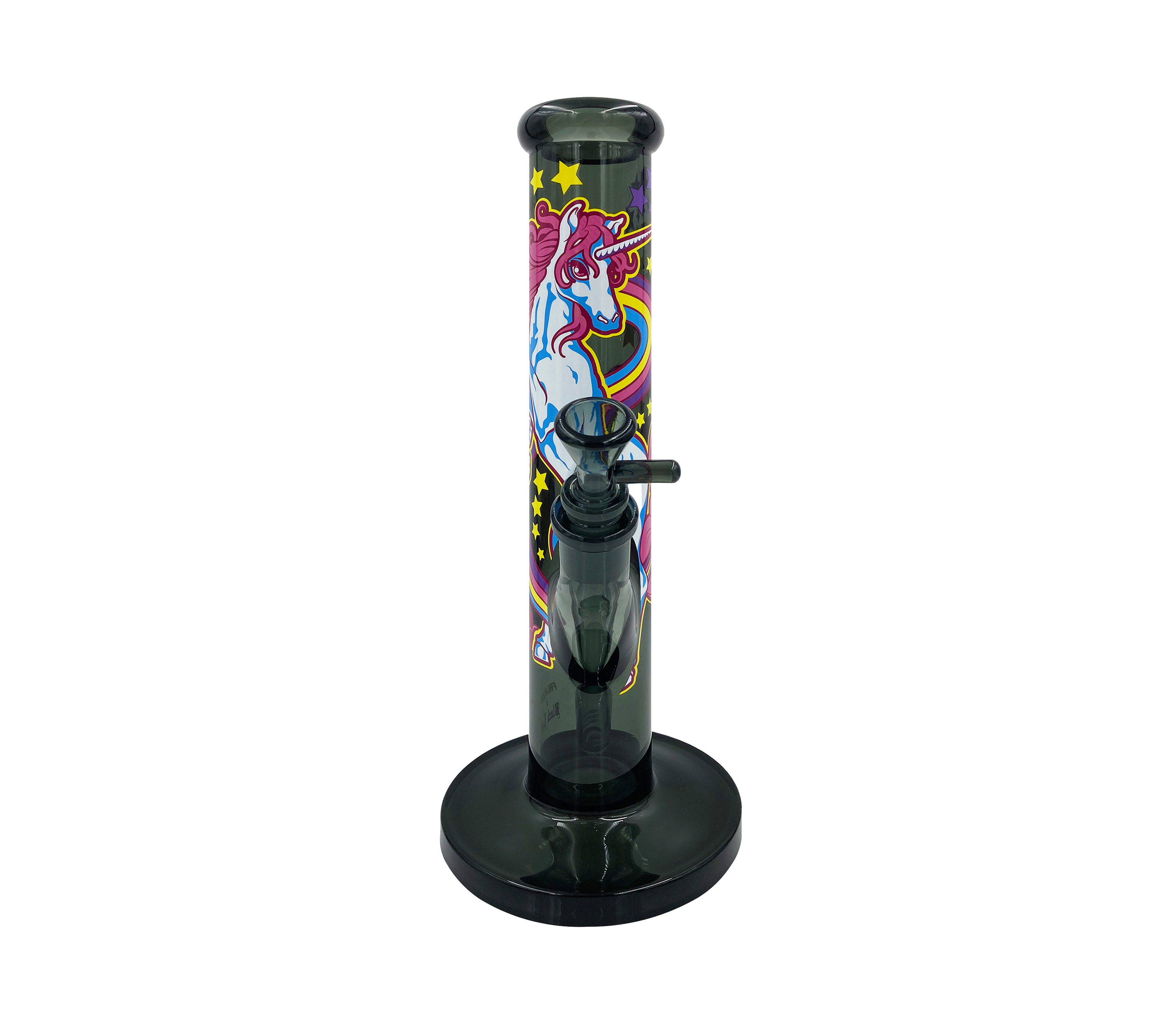 B1 FIRE-FLOW™ x BLACK LEAF® Cylinder Bong UNICORN PINK (300 mm x 50 mm) 