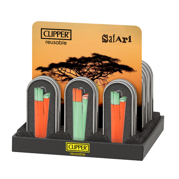 B12 CLIPPER CLASSIC Metal Large Safari