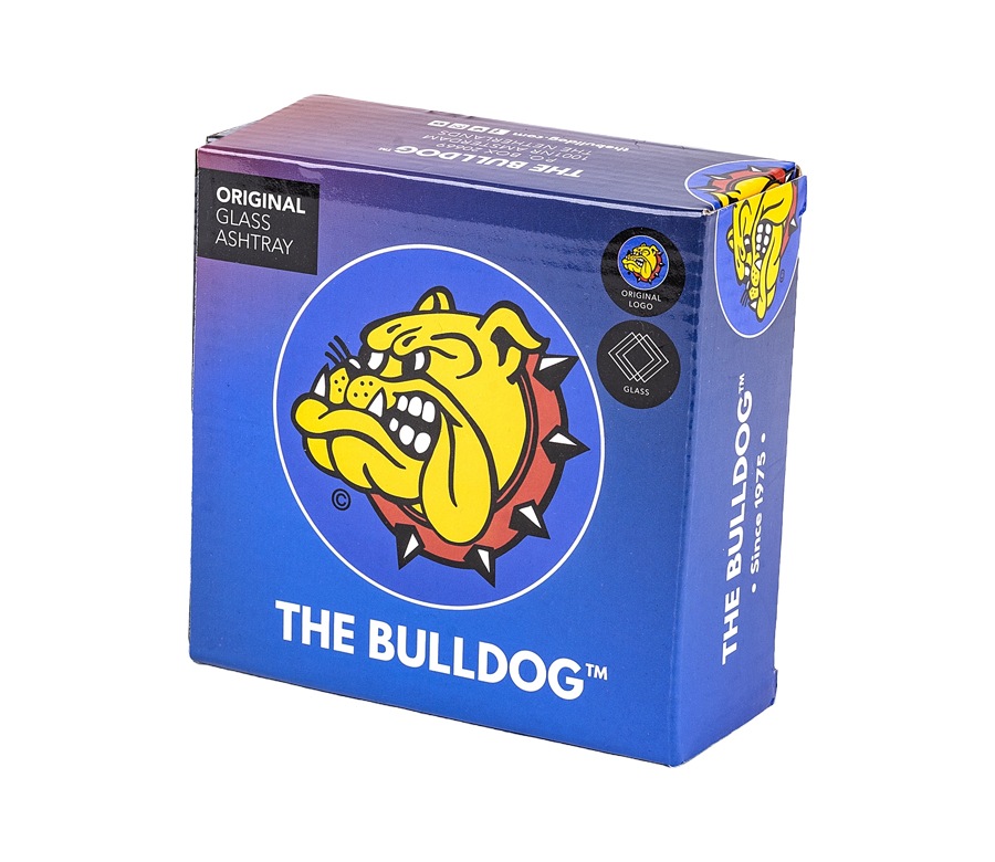 B1 BULLDOG Glass Ashtray Full Color 110 (⌀110 mm)