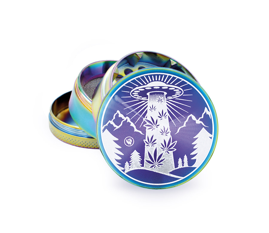 B4 FIRE-FLOW™ Metal Grinder Icy Ufo (⌀50 mm / 4-parts)