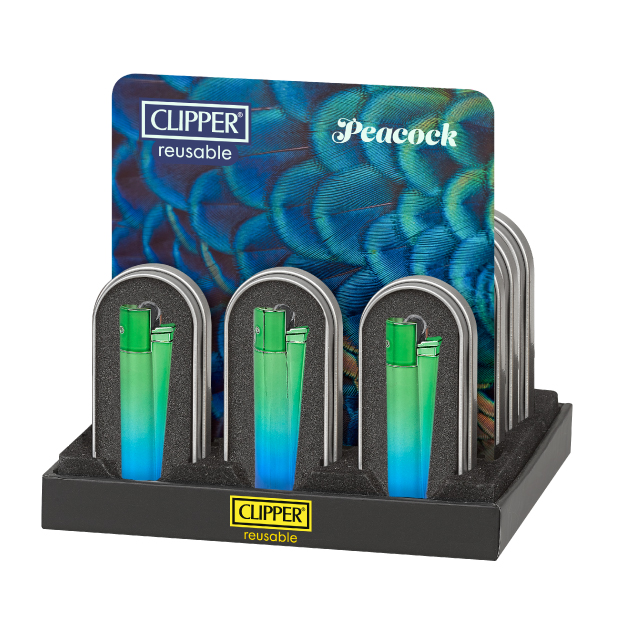 B12 CLIPPER CLASSIC Metal Large Peacock