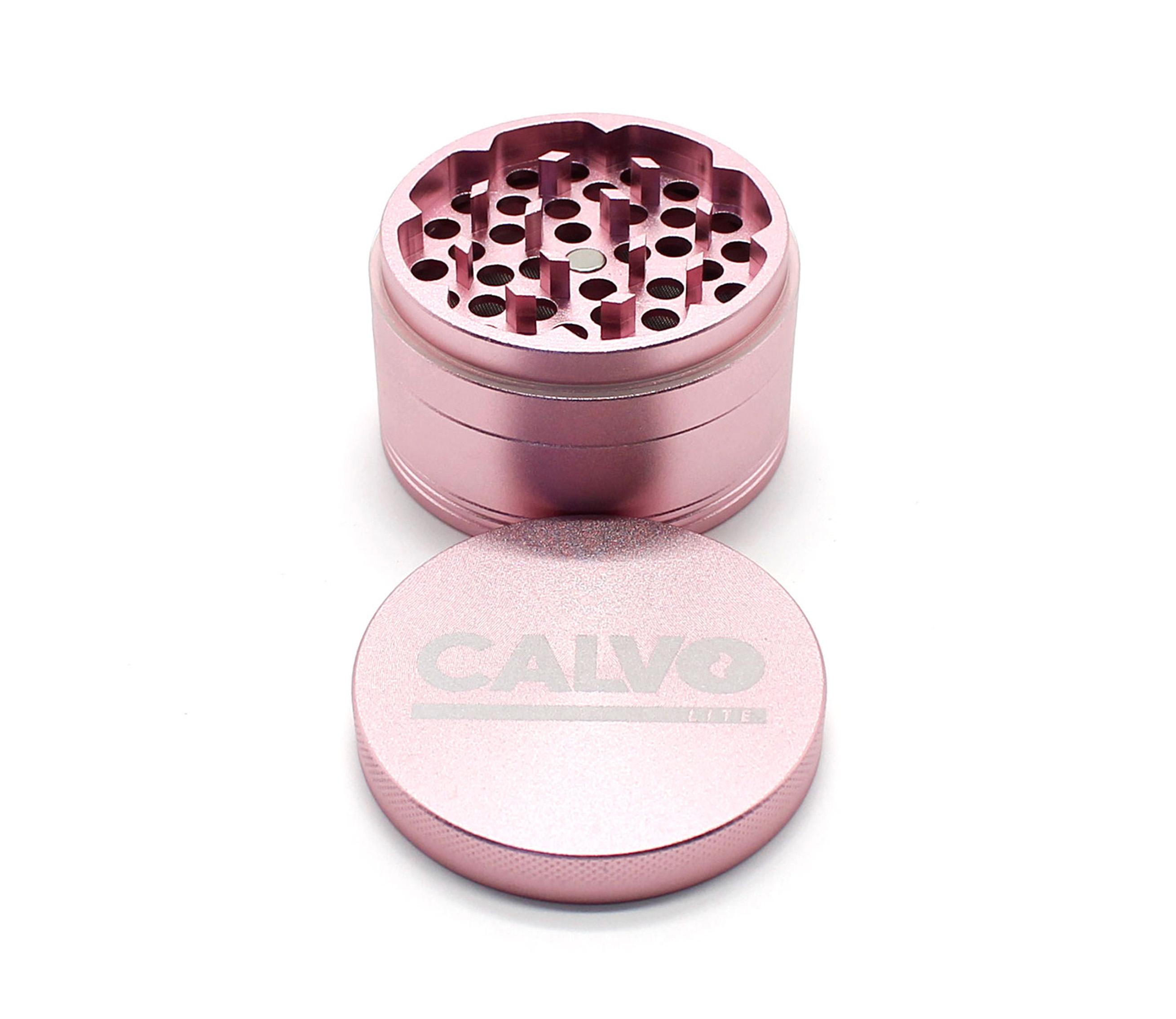 grinder, Metallgrinder, pink, 4-teilig, Kräutergrinder