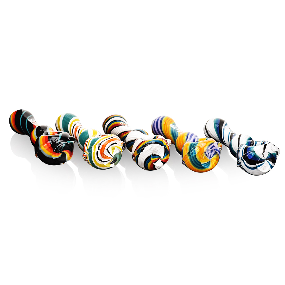 B1 CALVO® Twist Spoon Pipe Red (L 11cm)