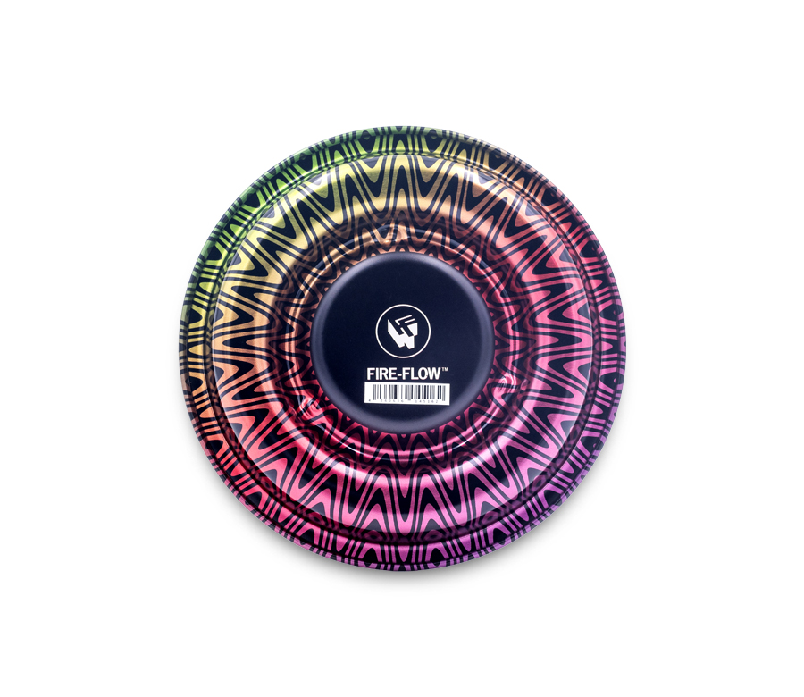 B4 FIRE-FLOW™ Metal Coffeeshop Ashtray Trippy #3 (⌀136 mm)