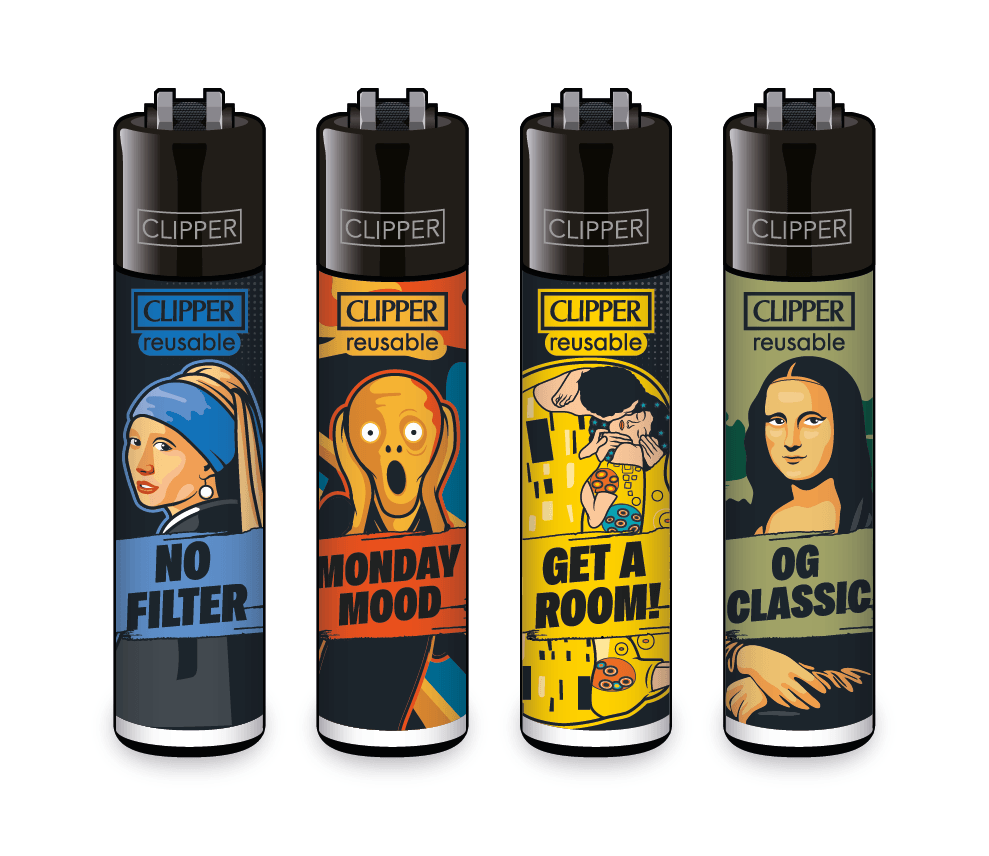 Kloner, Clipper, nachfüllbar, Kunststoffbehälter, Sticker-Design