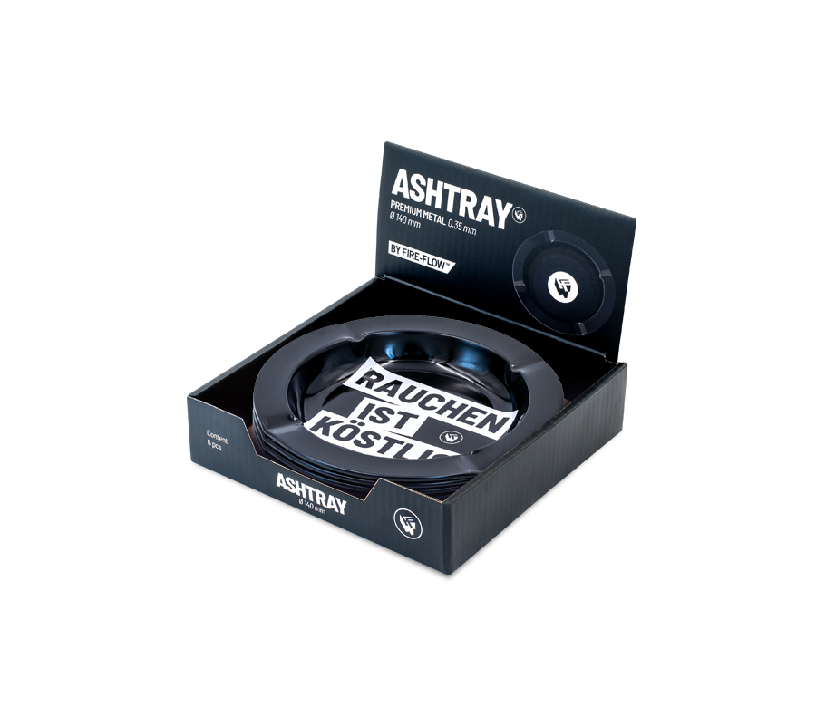 B6 FIRE-FLOW™ Metal Ashtray Rauchen Ist Köstlich (⌀135 mm)