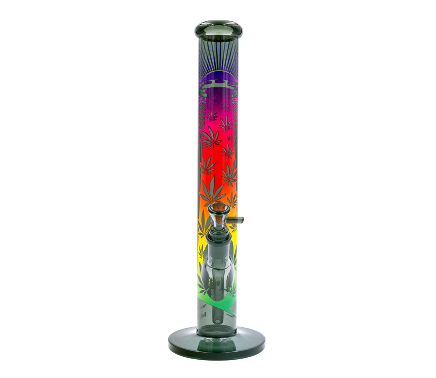 B1 FIRE-FLOW™ x BLACK LEAF® Cylinder Bong UFO GRADIENT (400 mm x 51 mm)