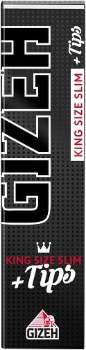 B26 GIZEH BLACK King Size Slim + Tips