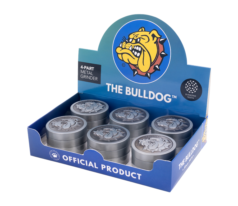 B6 BULLDOG Metal Silver Grinder (⌀50 mm / 4-part)