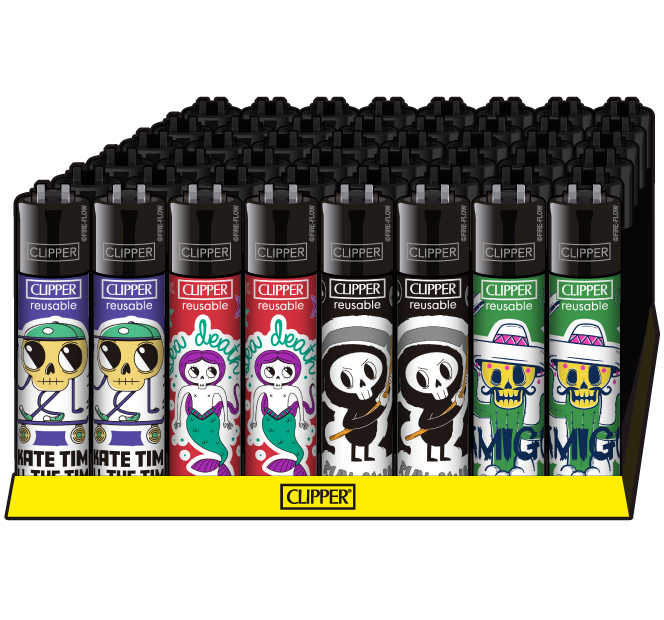 B48 CLIPPER CLASSIC Large Sticker Skulls