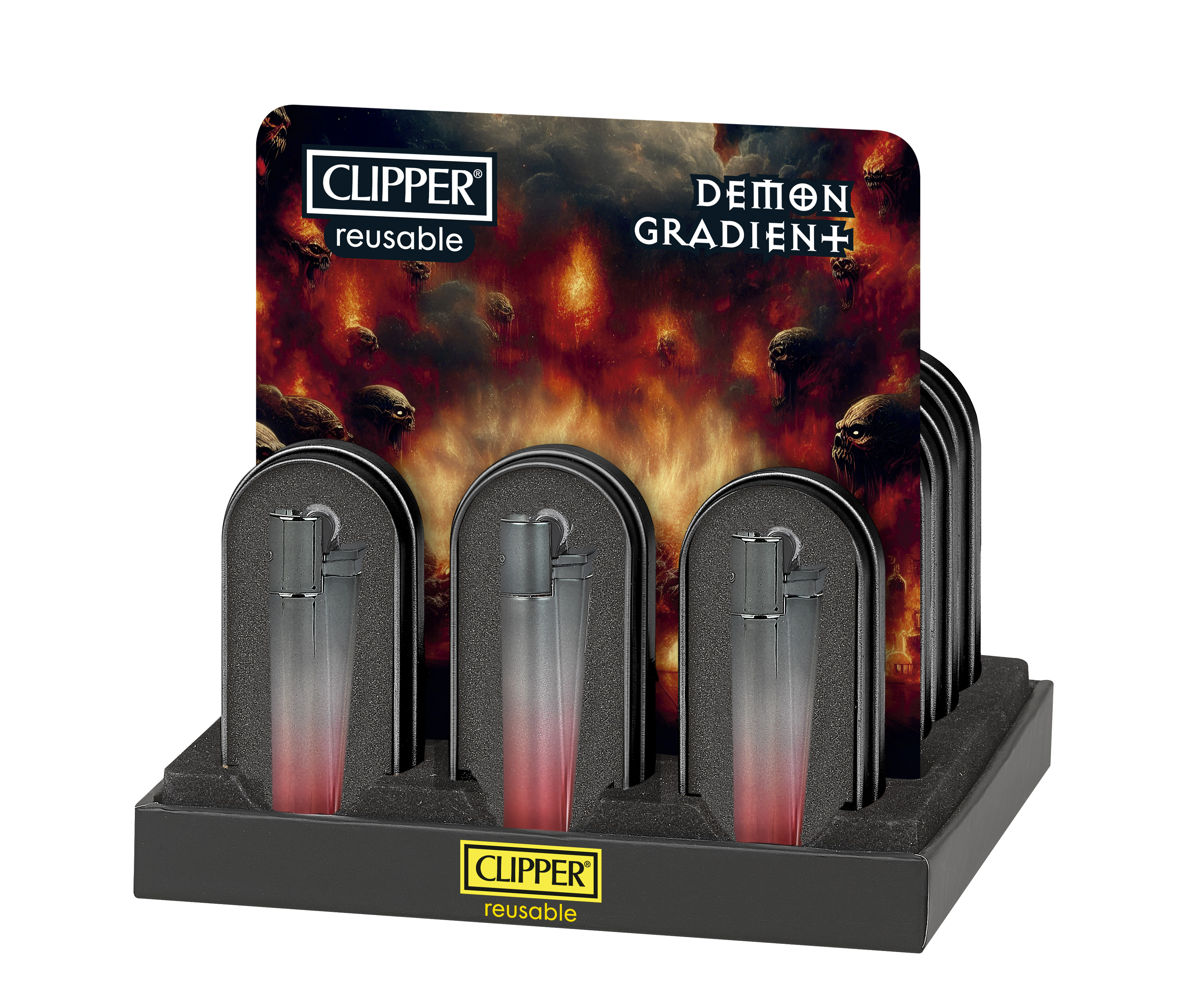 B12 CLIPPER CLASSIC Metal Large Demon Gradient