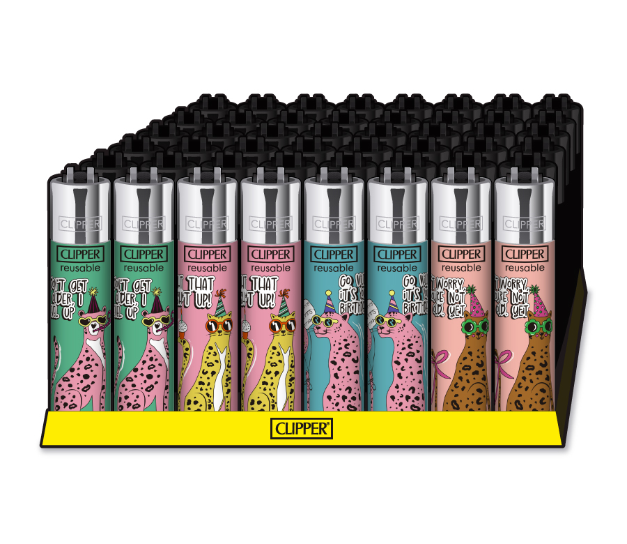 B48 CLIPPER CLASSIC Large Birthday Leopard