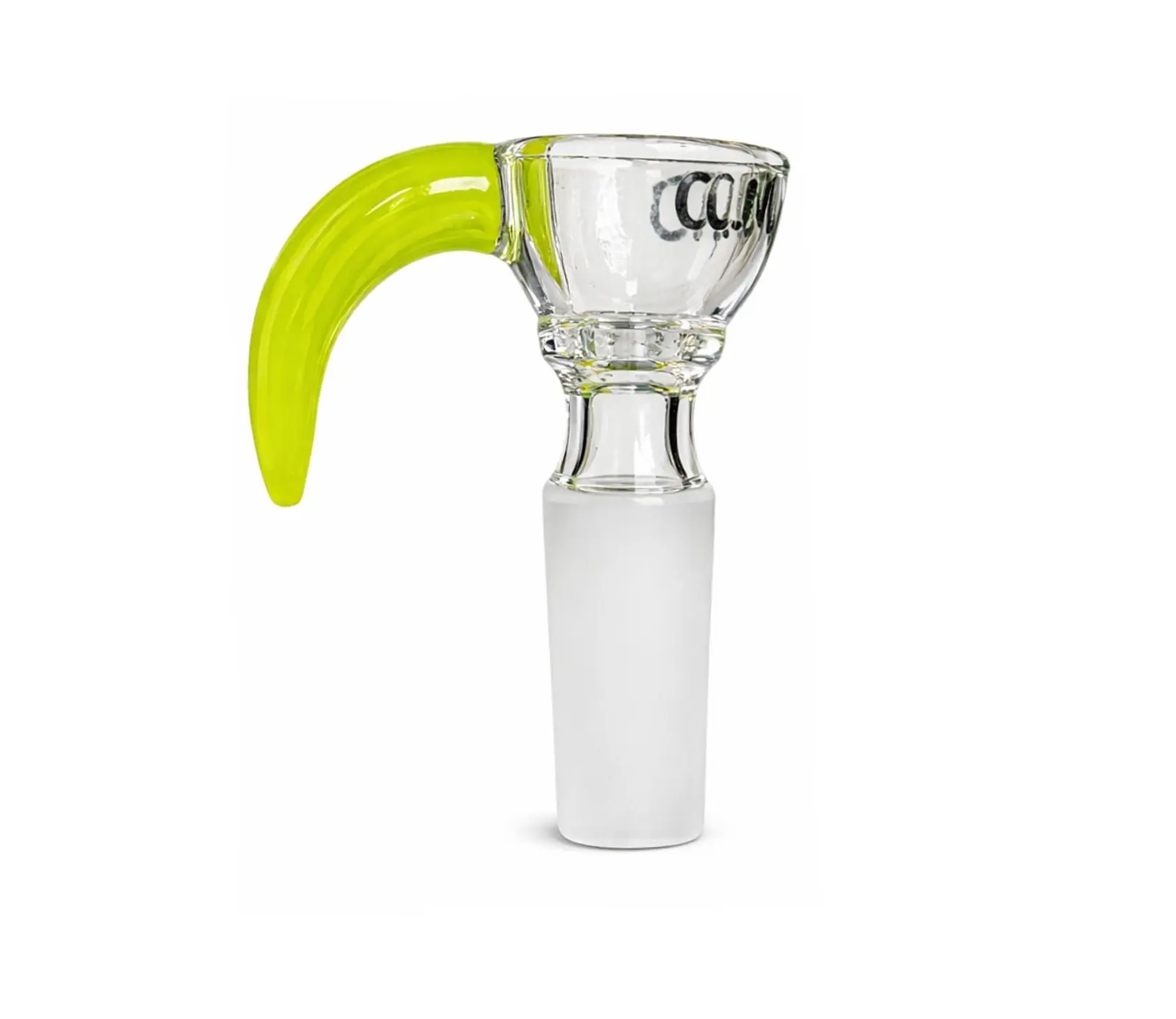 Wasserpfeife, Glas-Bong, grüner Griff, Glasstück, Nackenverbindung