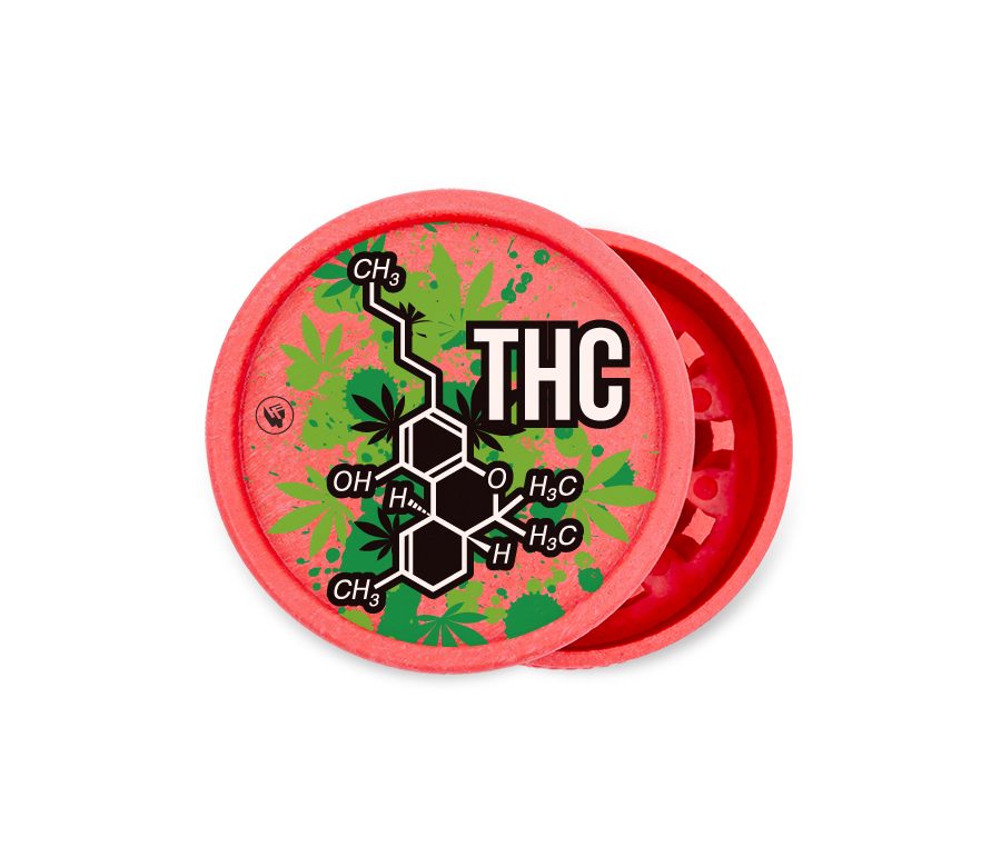 B8 FIRE-FLOW™ FFX Hemp Grinder THC Molecule (⌀55 mm / 2-parts)
