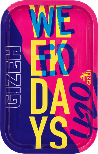 B6 GIZEH Metal Rolling Tray 420 Limited Edition (275 mm x 175 mm)