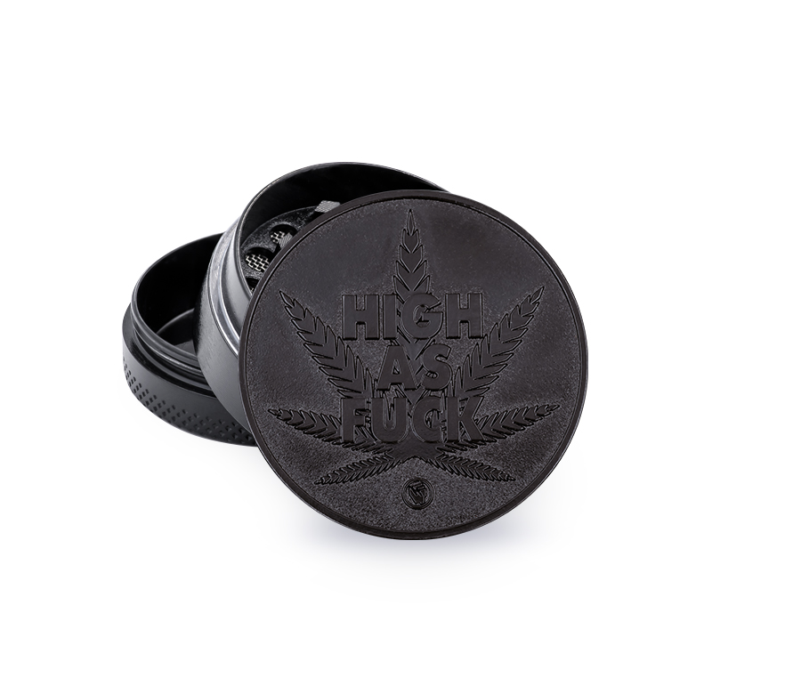 B6 FIRE-FLOW™ Metal Grinder Black High As Fuck (⌀40 mm / 3-parts)
