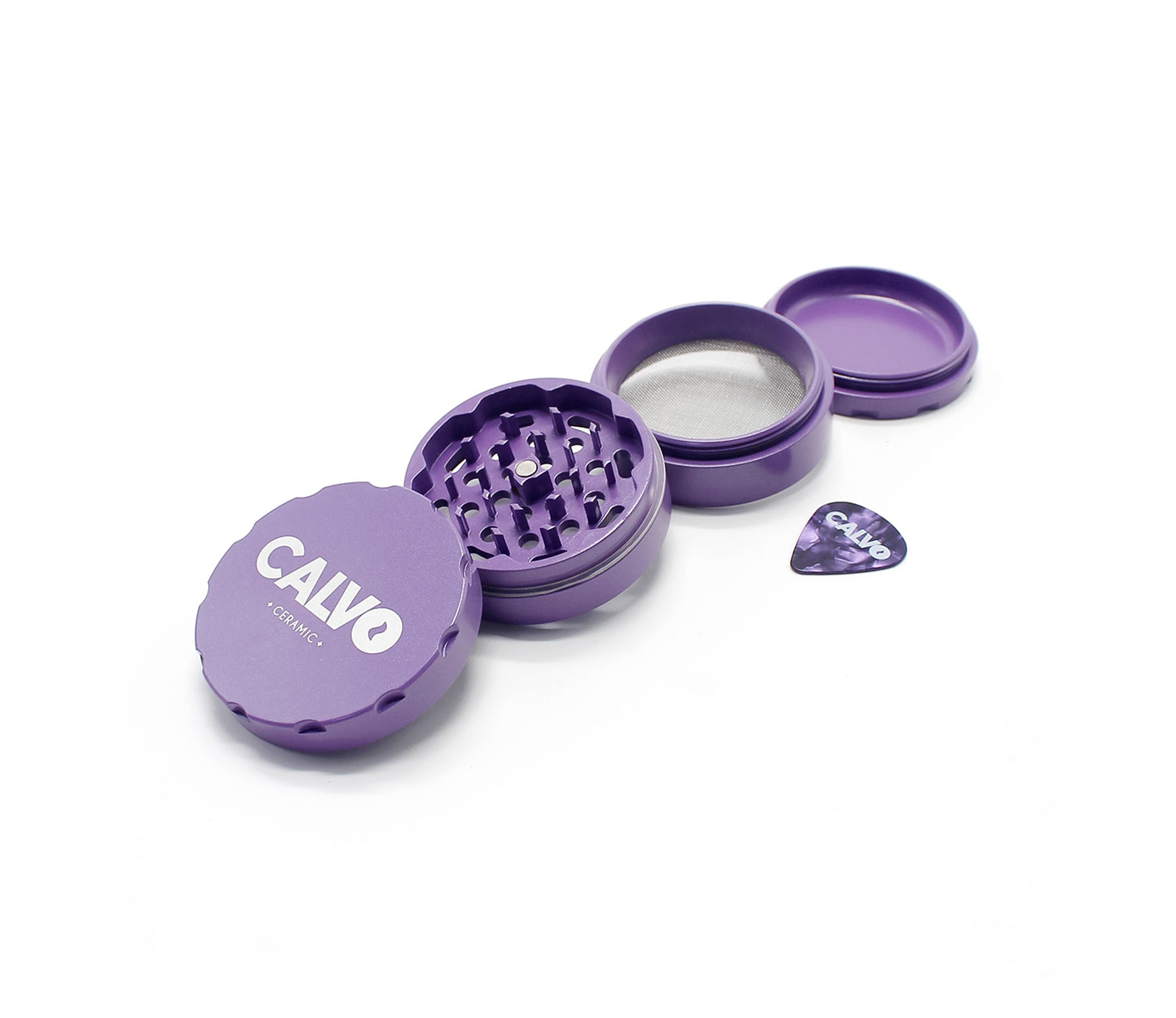 B1 CALVO® Ceramic Grinder Purple (Ø 63 mm / 4-parts)