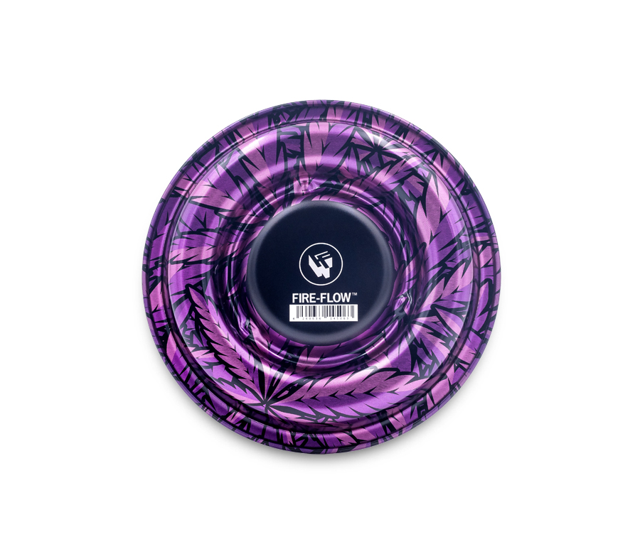 B4 FIRE-FLOW™ Metal Coffeeshop Ashtray Leaves #33 Pink (⌀136 mm)