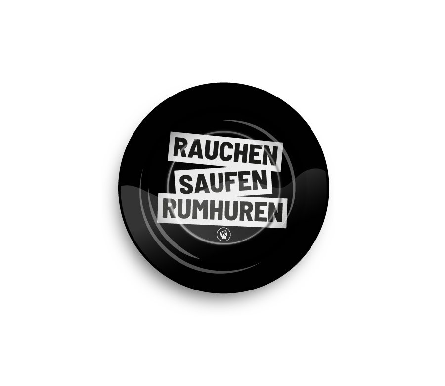 FIRE-FLOW™ Metal Ashtray Rauchen Saufen Rumhuren (⌀135 mm)