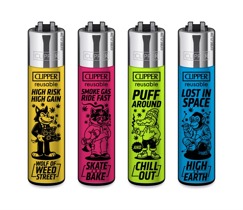 Clipper, Feuerzeug, nachfüllbar, bunt, Sortiment